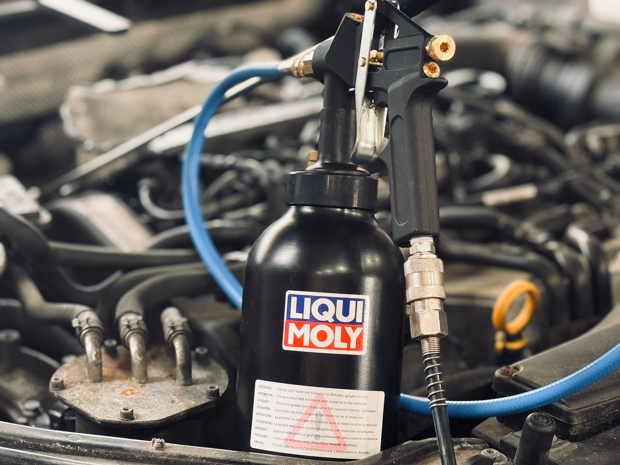 DPF Pressure Gun Cleaning
